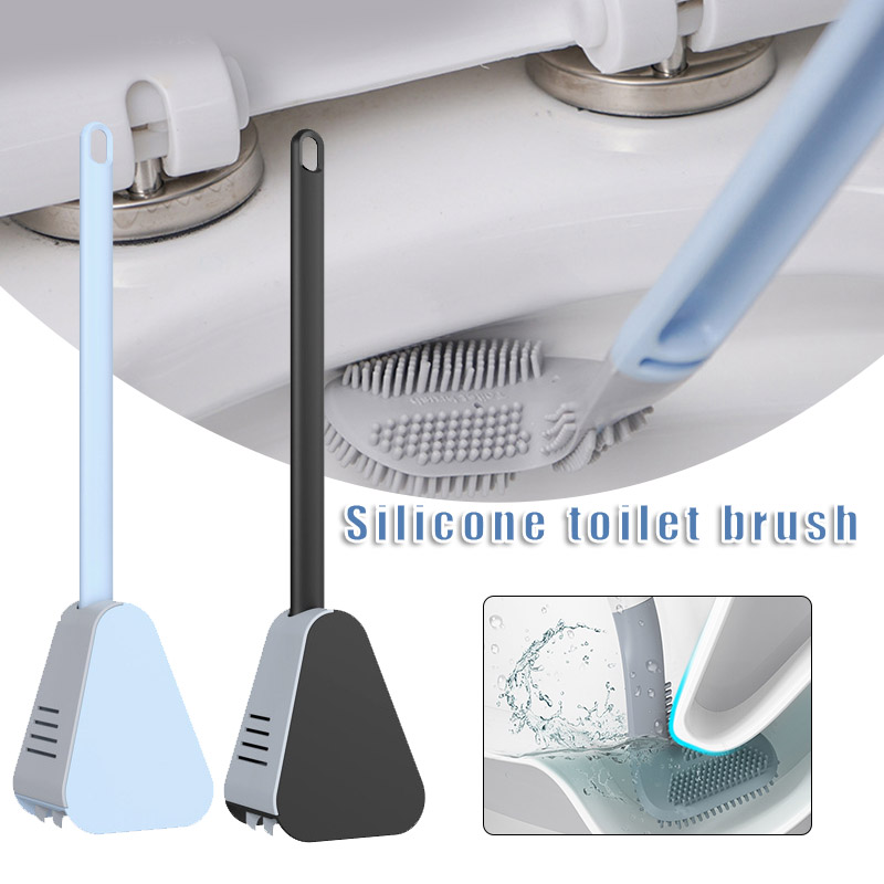 Home Bathroom Cleaning Kit - Golf Long Handled Silicone Toilet Brushes