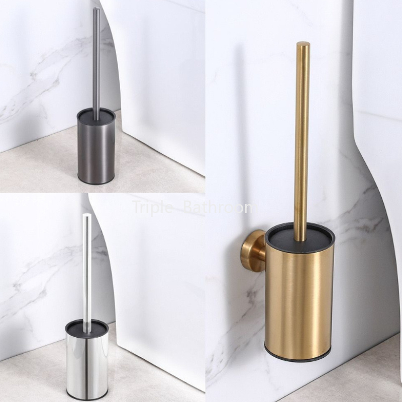 Home Bathroom Cleaning Kit - Toilet Brush Set for Bathroom Stainless