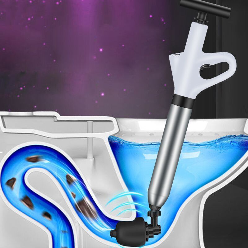 Plunger Toilet - Stainless Steel Toilet Pipe Dredger Pneumatic