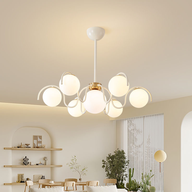 Home Bathroom Lighting Design - Cream Style LED Ceiling Chandelier Lamp
