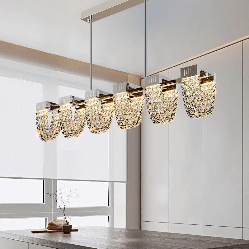 Home Bathroom Lighting Design - Luxury Postmodern K9 Crystal LED Pendant