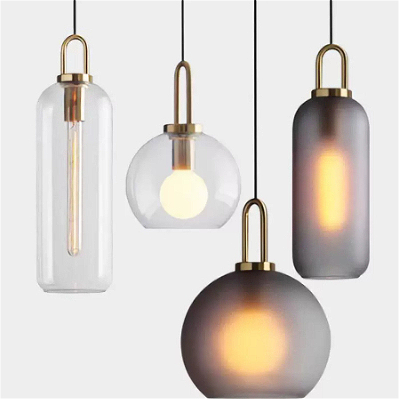 Nordic Glass Art Design Black  - Home Bathroom Lighting Design ulasan dan harga