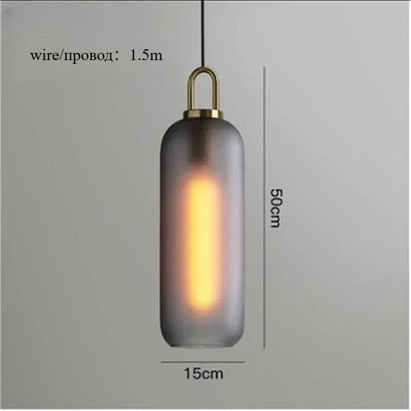 Nordic Glass Art Design Black  - Home Bathroom Lighting Design ulasan dan harga