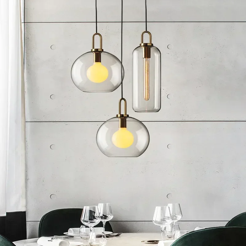 Nordic Glass Art Design Black  - Home Bathroom Lighting Design ulasan dan harga