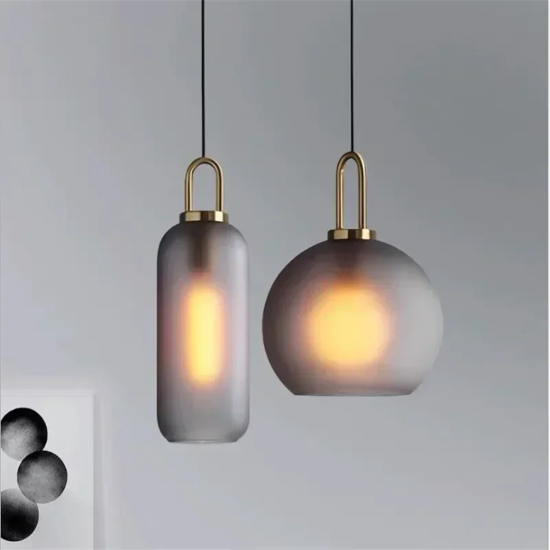 Nordic Glass Art Design Black  - Home Bathroom Lighting Design ulasan dan harga