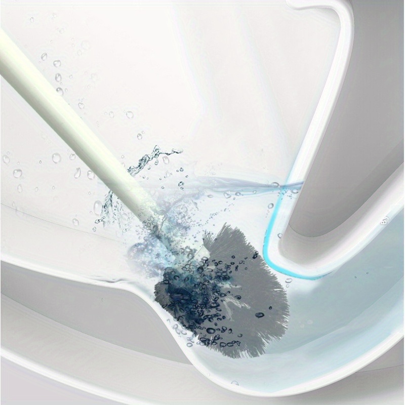 1pc Toilet Brush and Holder Se - Home Bathroom Cleaning Kit ulasan dan harga