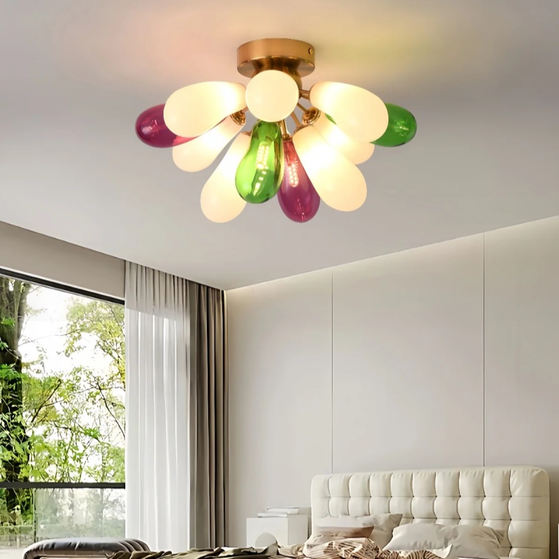 Modern Eggplant Design Colored - Home Bathroom Lighting Design ulasan dan harga