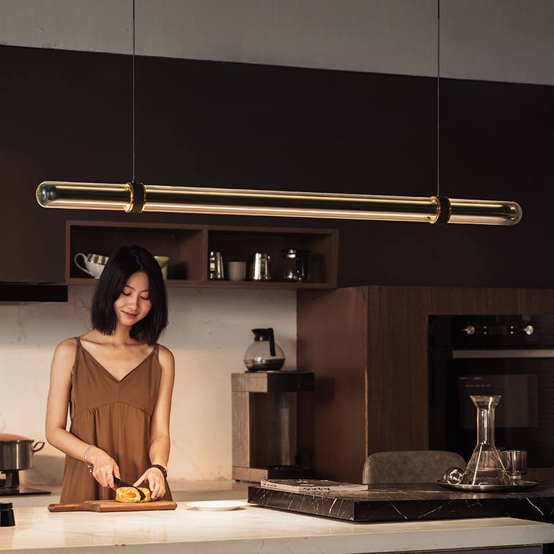 Luxury Black Long Dining Room  - Home Bathroom Lighting Design ulasan dan harga