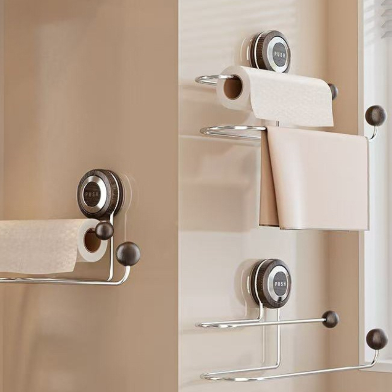 Wall Mounted Storage Rack No D - Home Bathroom Paper Towel Holder ulasan dan harga