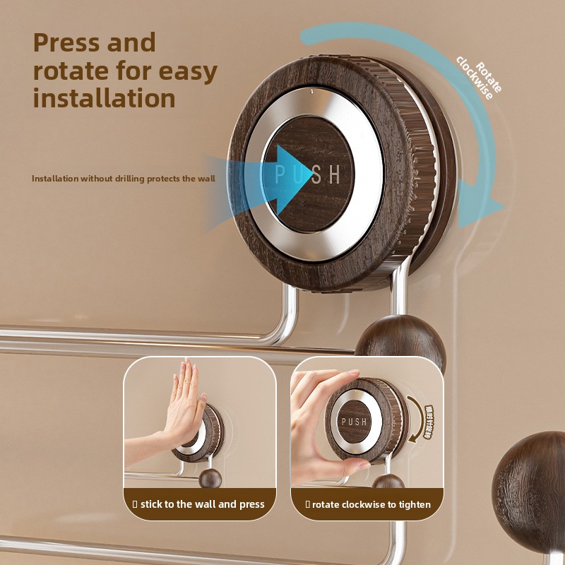 Wall Mounted Storage Rack No D - Home Bathroom Paper Towel Holder ulasan dan harga