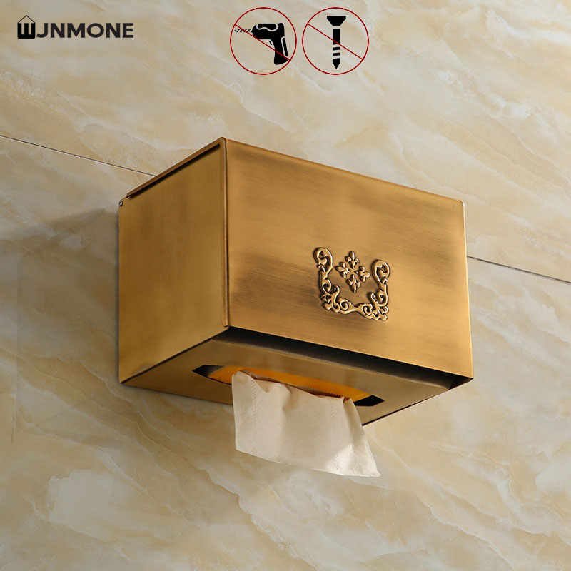 Tissue Box Holder Bathroom Wal - Home Bathroom Paper Towel Holder ulasan dan harga