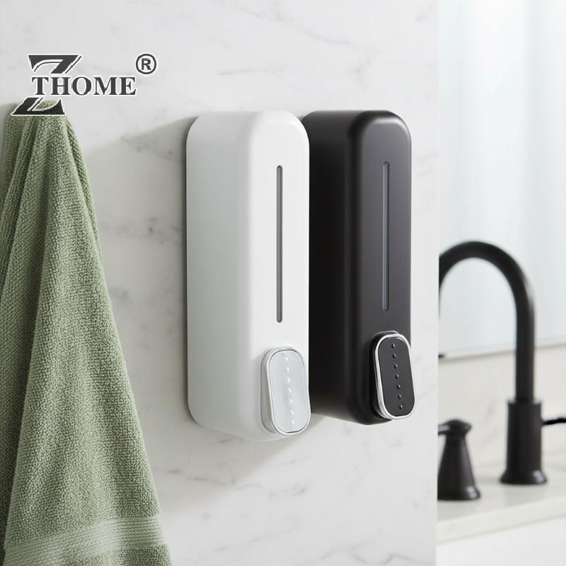 Manual Press ABS Wall‑Mounted  - Home Bathroom Wall Soap Dispenser ulasan dan harga