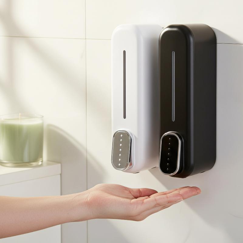 Manual Press ABS Wall‑Mounted  - Home Bathroom Wall Soap Dispenser ulasan dan harga