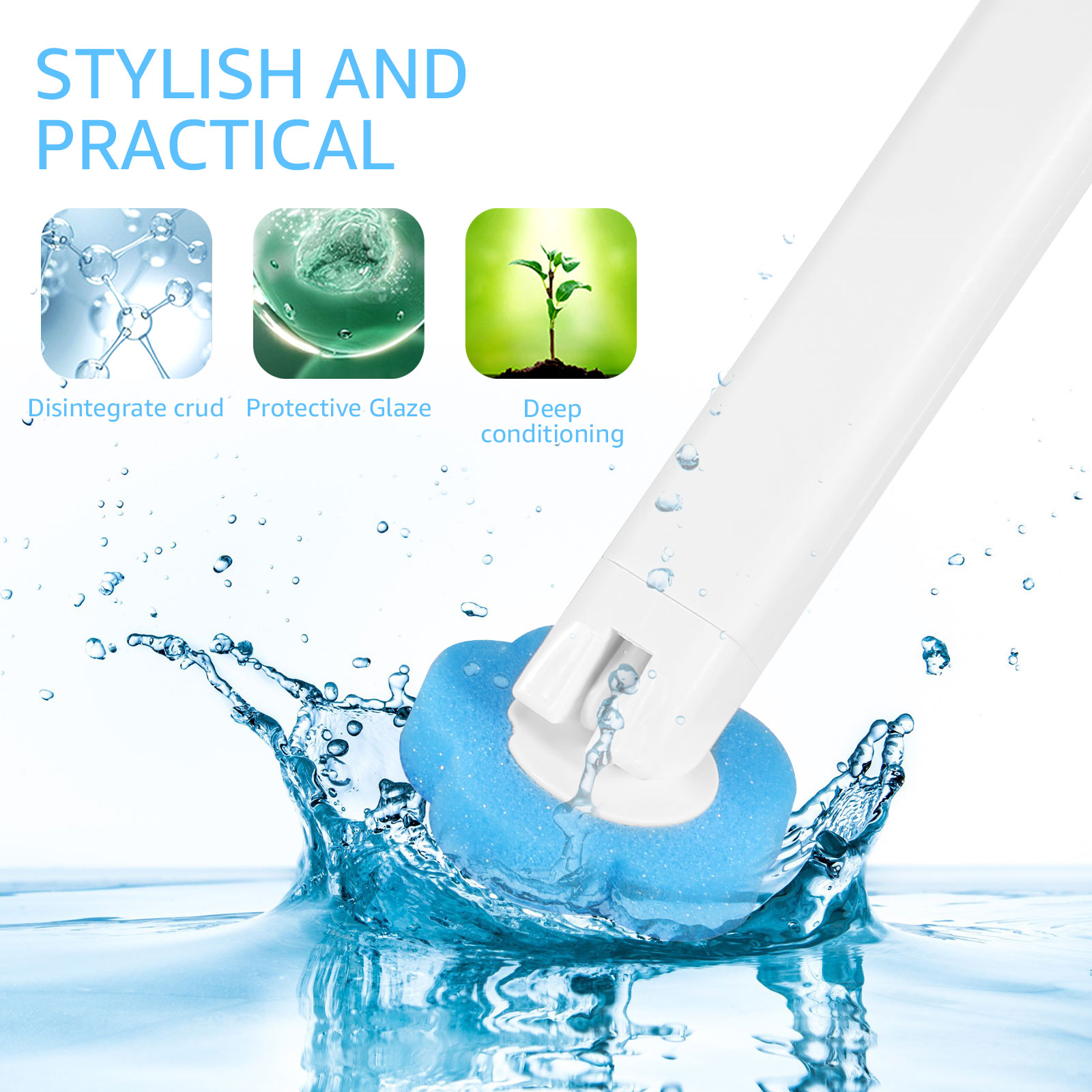 Toilet Brush and Holder Set wi - Home Bathroom Cleaning Kit ulasan dan harga