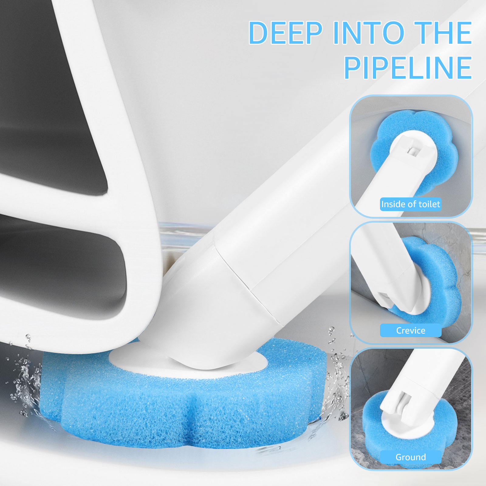 Toilet Brush and Holder Set wi - Home Bathroom Cleaning Kit ulasan dan harga
