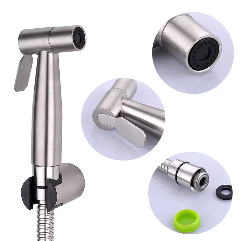 Toilet Bidet Faucet Black Hand - Home Bathroom Cleaning Kit ulasan dan harga