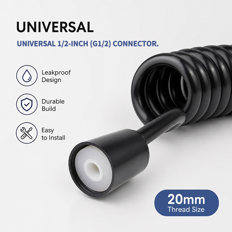 2m Coiled Spring Hose Retracta - Home Bathroom Plumbing ulasan dan harga