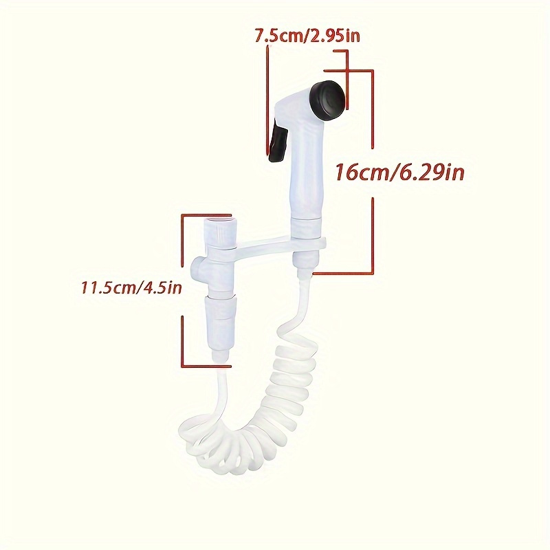 1set White Handheld Bidet Spra - Plunger Toilet ulasan dan harga