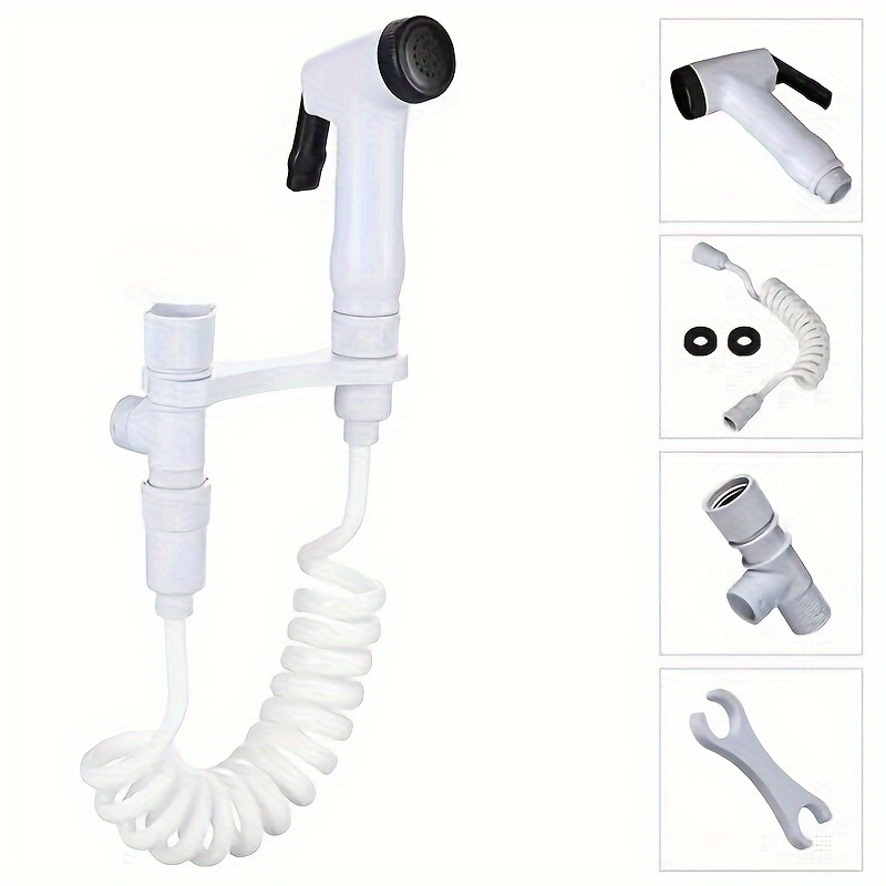 1set White Handheld Bidet Spra - Plunger Toilet ulasan dan harga