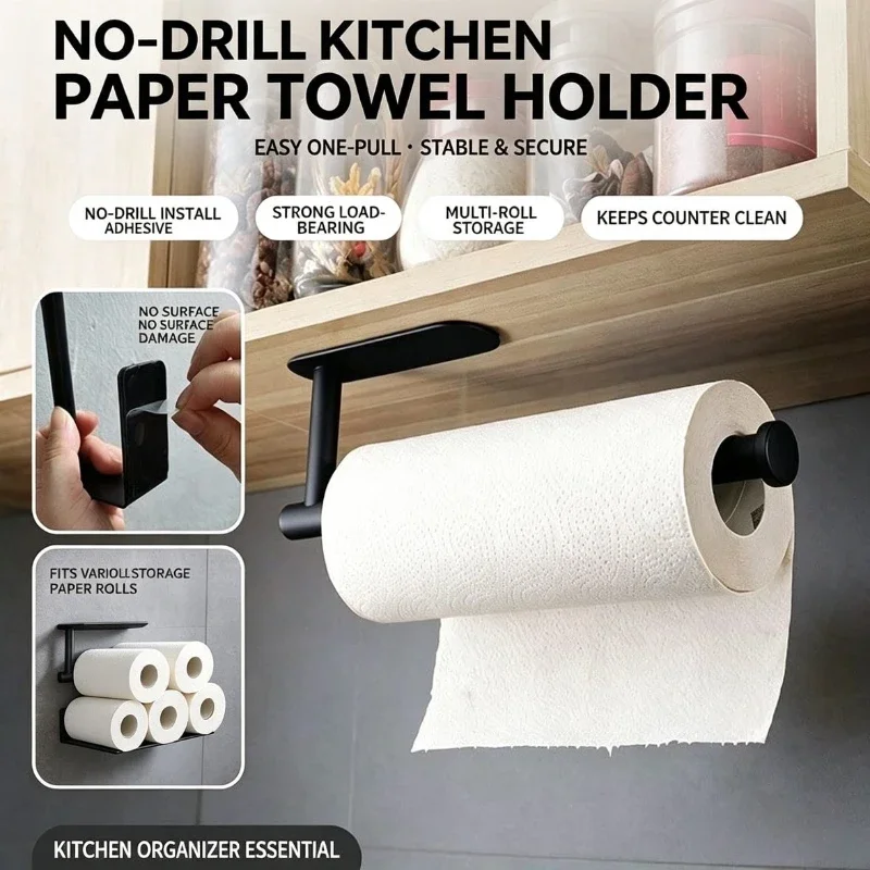 Paper Roll Holder Towel Rack H - Home Bathroom Paper Towel Holder ulasan dan harga