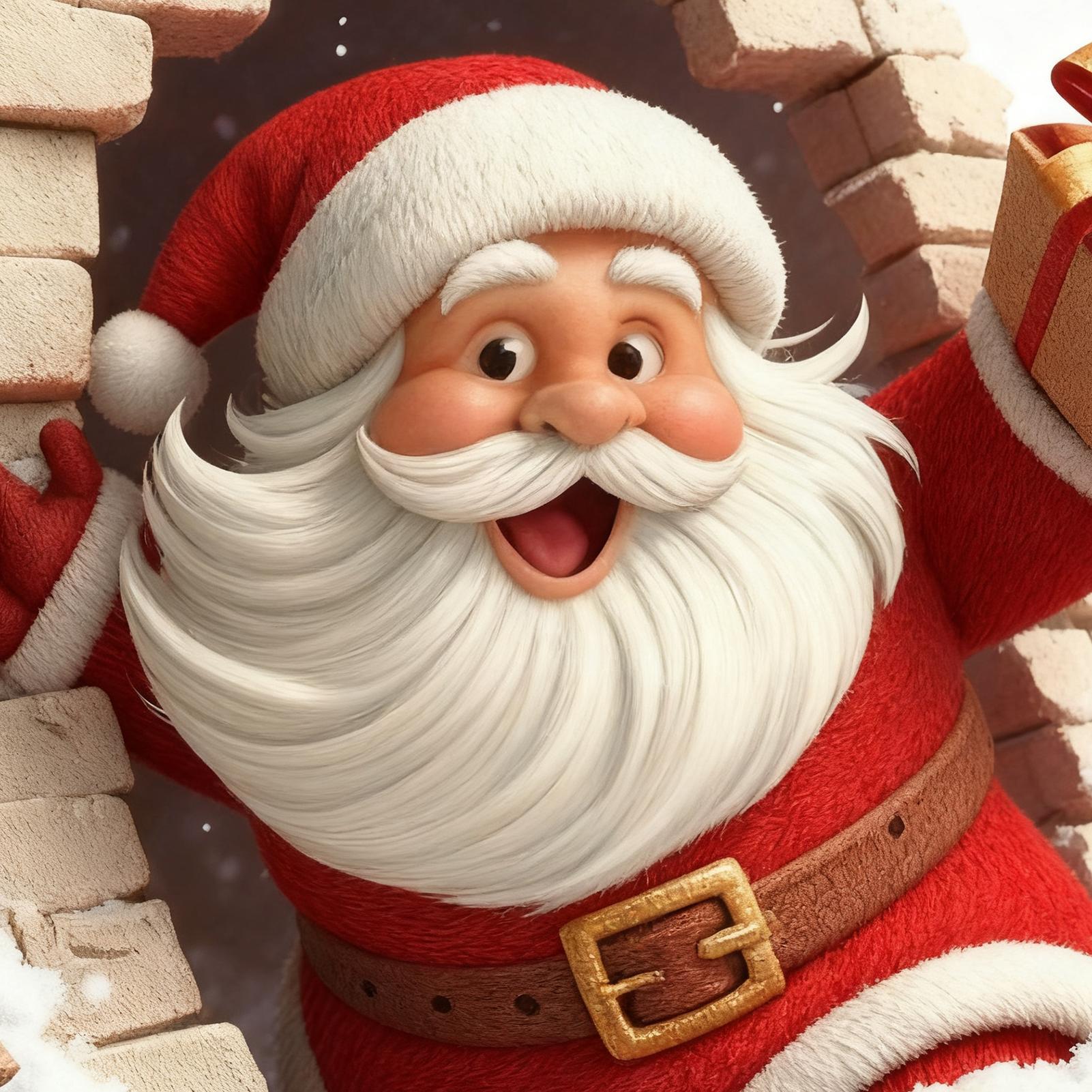 Santa Wall Decal Christmas Sti - Home Bathroom Break ulasan dan harga