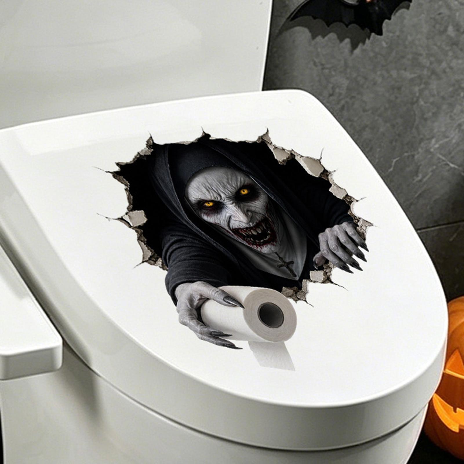 2D Halloween Toilet Stickers H - Home Bathroom Break ulasan dan harga