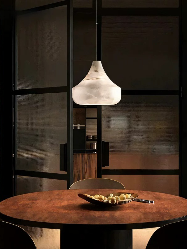 Modern Natural Stone Pendant L - Home Bathroom Lighting Design ulasan dan harga