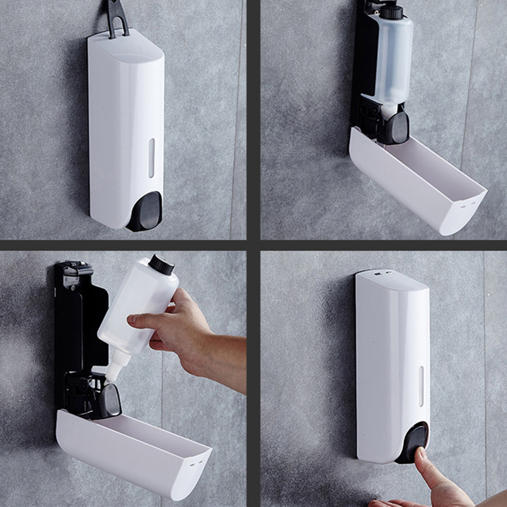 1Pcs Wall Mounted Soap Dispens - Home Bathroom Wall Soap Dispenser ulasan dan harga