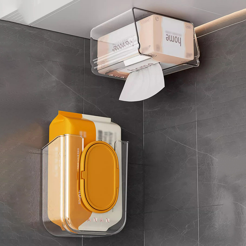 Wall Mounted Wet Wipes Dispens - Home Bathroom Paper Towel Holder ulasan dan harga