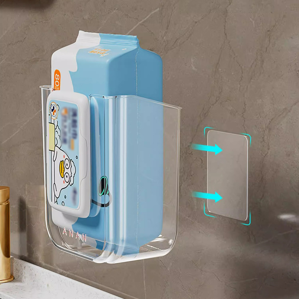 Wall Mounted Wet Wipes Dispens - Home Bathroom Paper Towel Holder ulasan dan harga