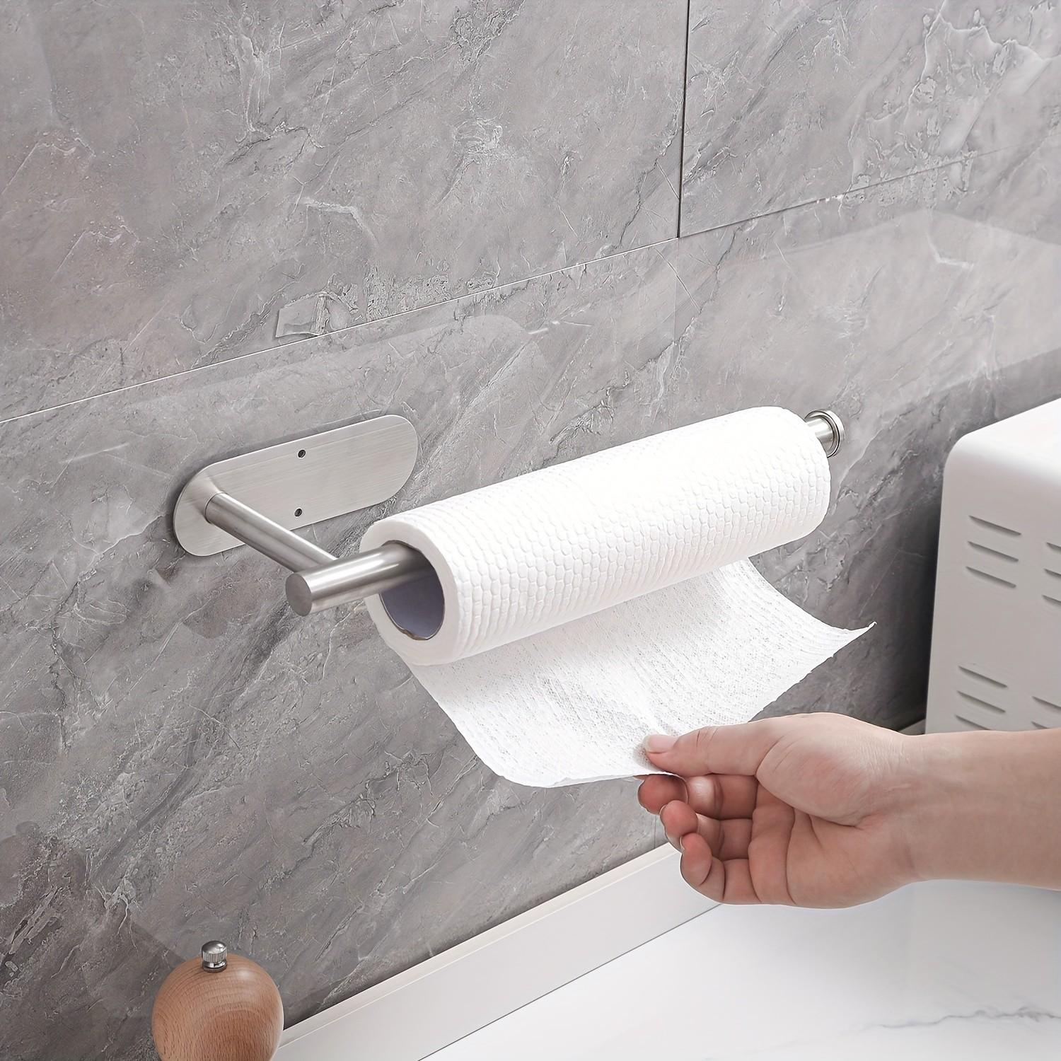 Minimalist Stainless Steel Wal - Home Bathroom Paper Towel Holder ulasan dan harga