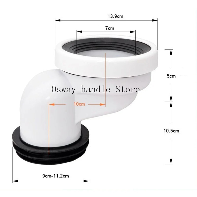 2/5/10cm Offset Toilet WC Misa - Plunger Toilet ulasan dan harga