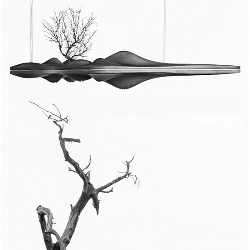 Wabi Sabi Wood Sculptural Moun - Home Bathroom Lighting Design ulasan dan harga