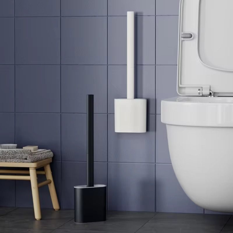 1PC Black Wall Mounted Toilet  - Home Bathroom Cleaning Kit ulasan dan harga