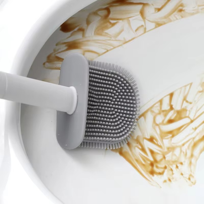 1PC Black Wall Mounted Toilet  - Home Bathroom Cleaning Kit ulasan dan harga