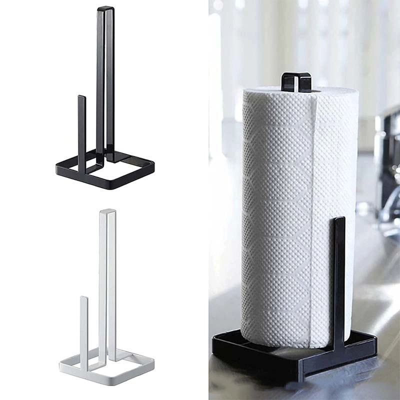 Kitchen Metal Roll Paper Holde - Home Bathroom Paper Towel Holder ulasan dan harga