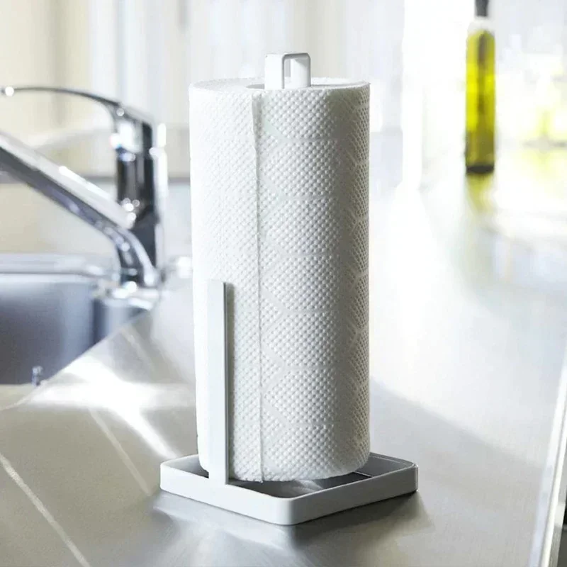 Kitchen Metal Roll Paper Holde - Home Bathroom Paper Towel Holder ulasan dan harga