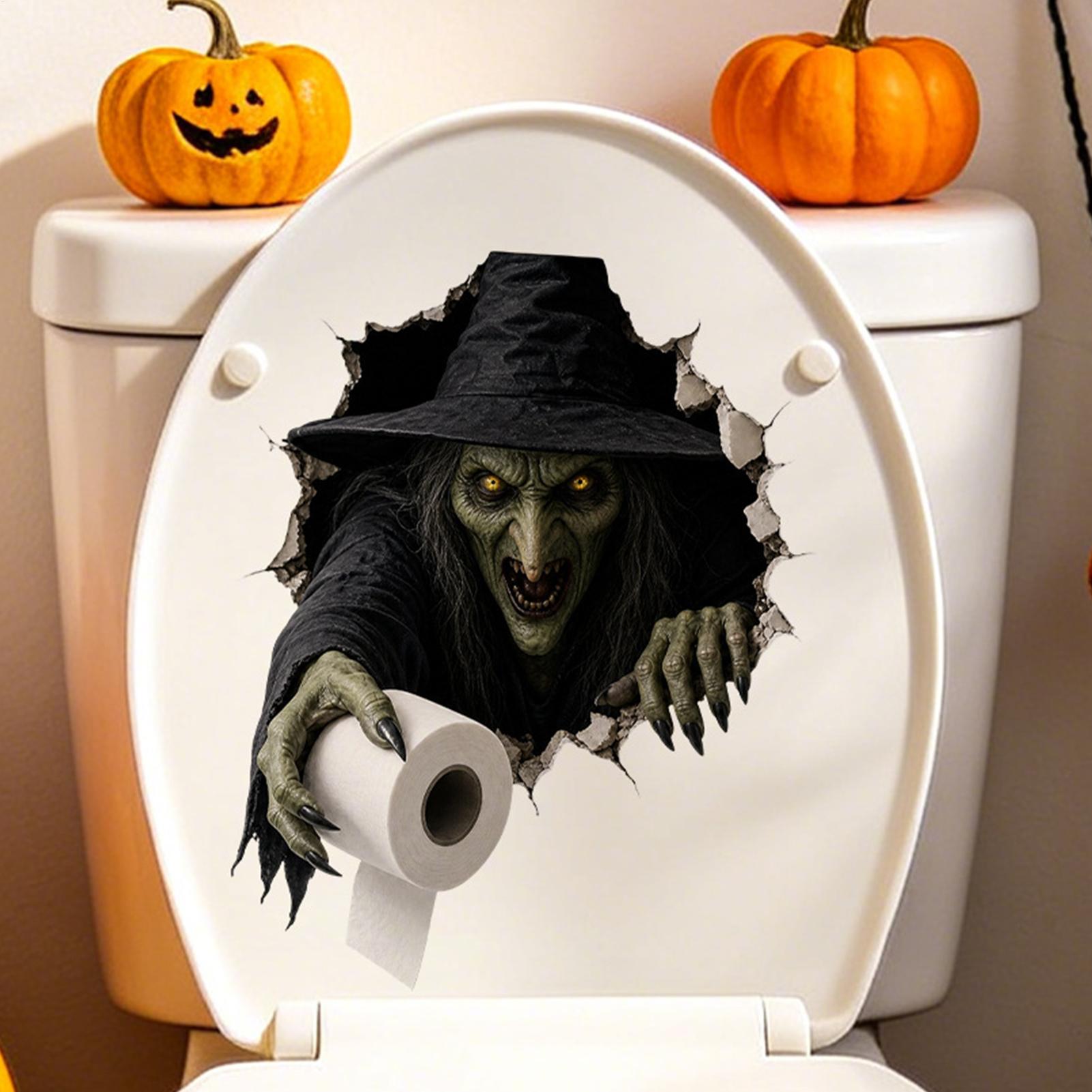 Halloween Toilet Stickers Holi - Home Bathroom Break ulasan dan harga