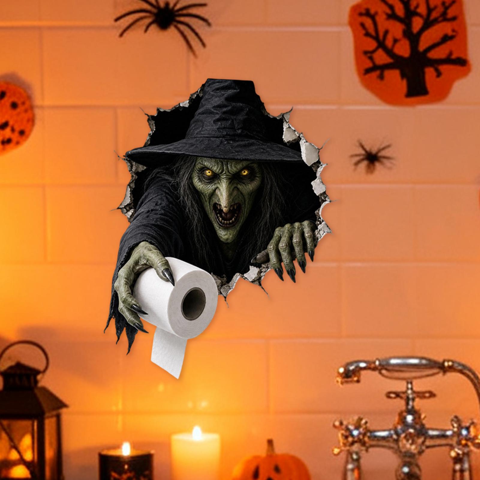 Halloween Toilet Stickers Holi - Home Bathroom Break ulasan dan harga