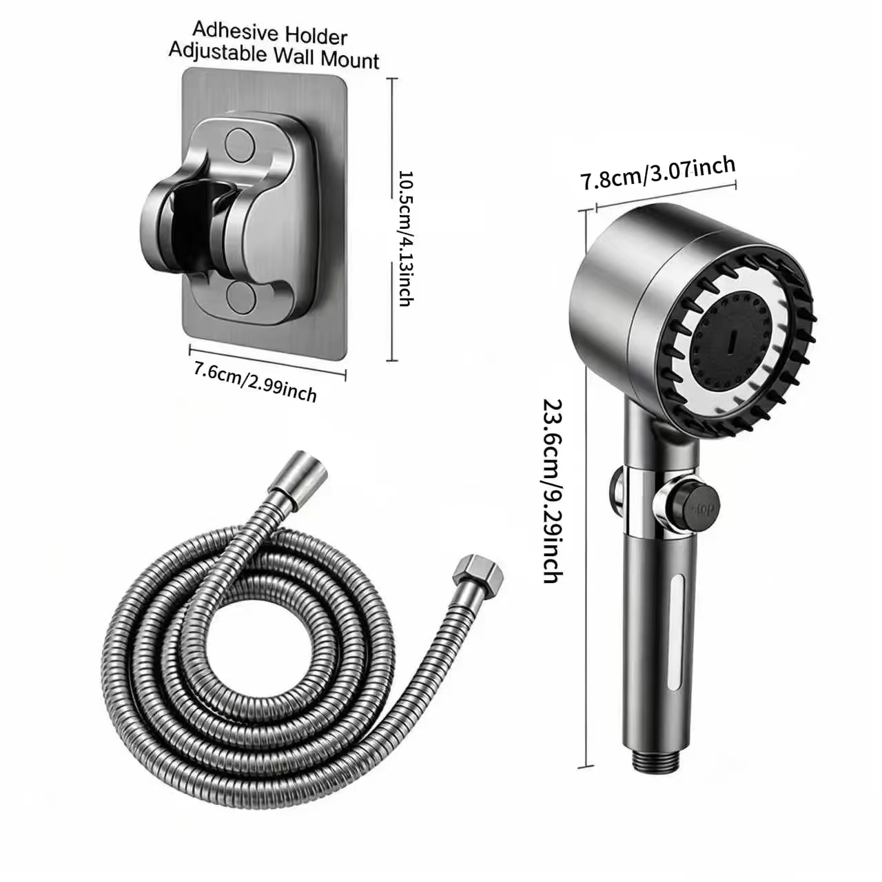 4-Setting Adjustable High-Pres - Home Bathroom Cleaning Kit ulasan dan harga